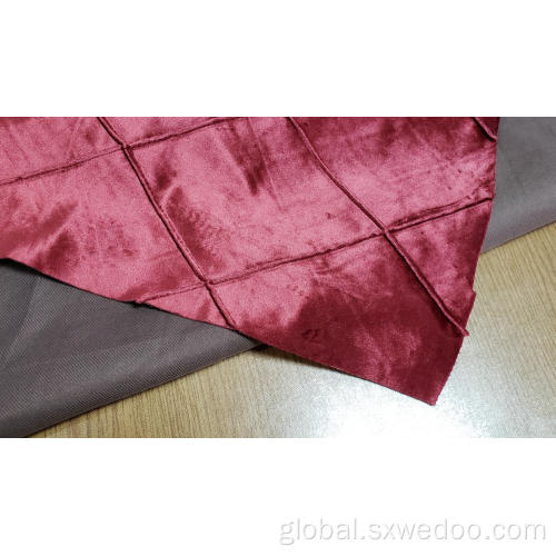 Polyester Velvet Fabric for Sofa Polyester Plaid Dutch Velvet Fabric for Sofa Supplier